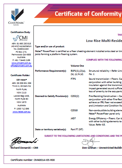 PowerFloor CodeMark